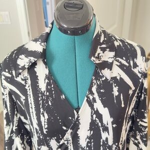 NWT Alfani Woman Black and White Wrap-around dress